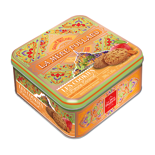ラ・メール・プラール ミティック缶 アップルキャラメルクッキー