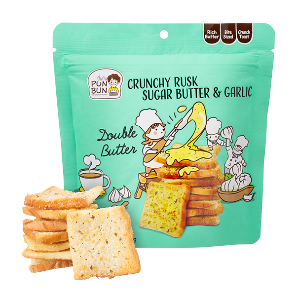 プンブン クランチーラスク シュガーバター＆ガーリック 35g